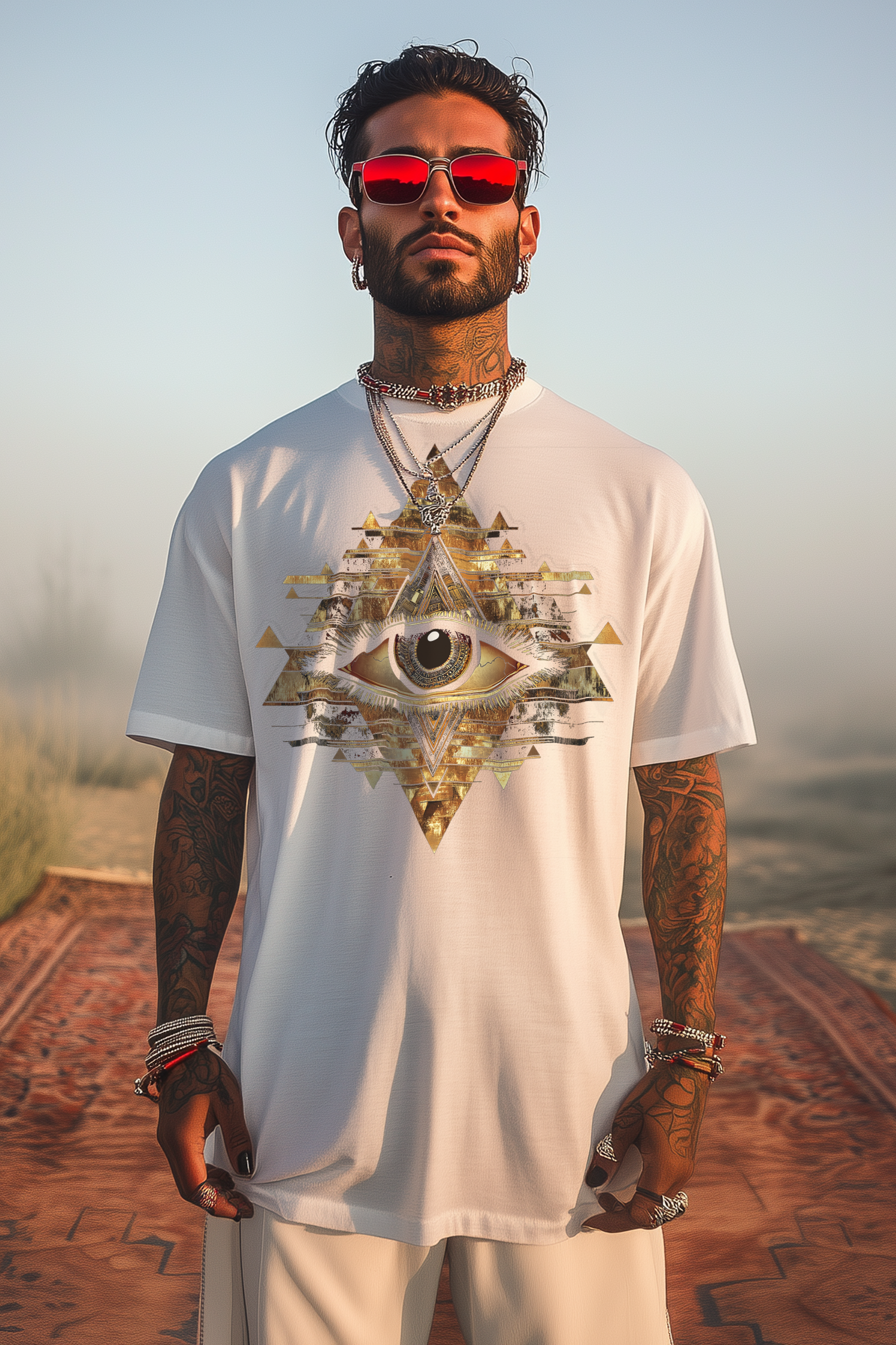 THE EYE OF TYRON - Mens White Tee