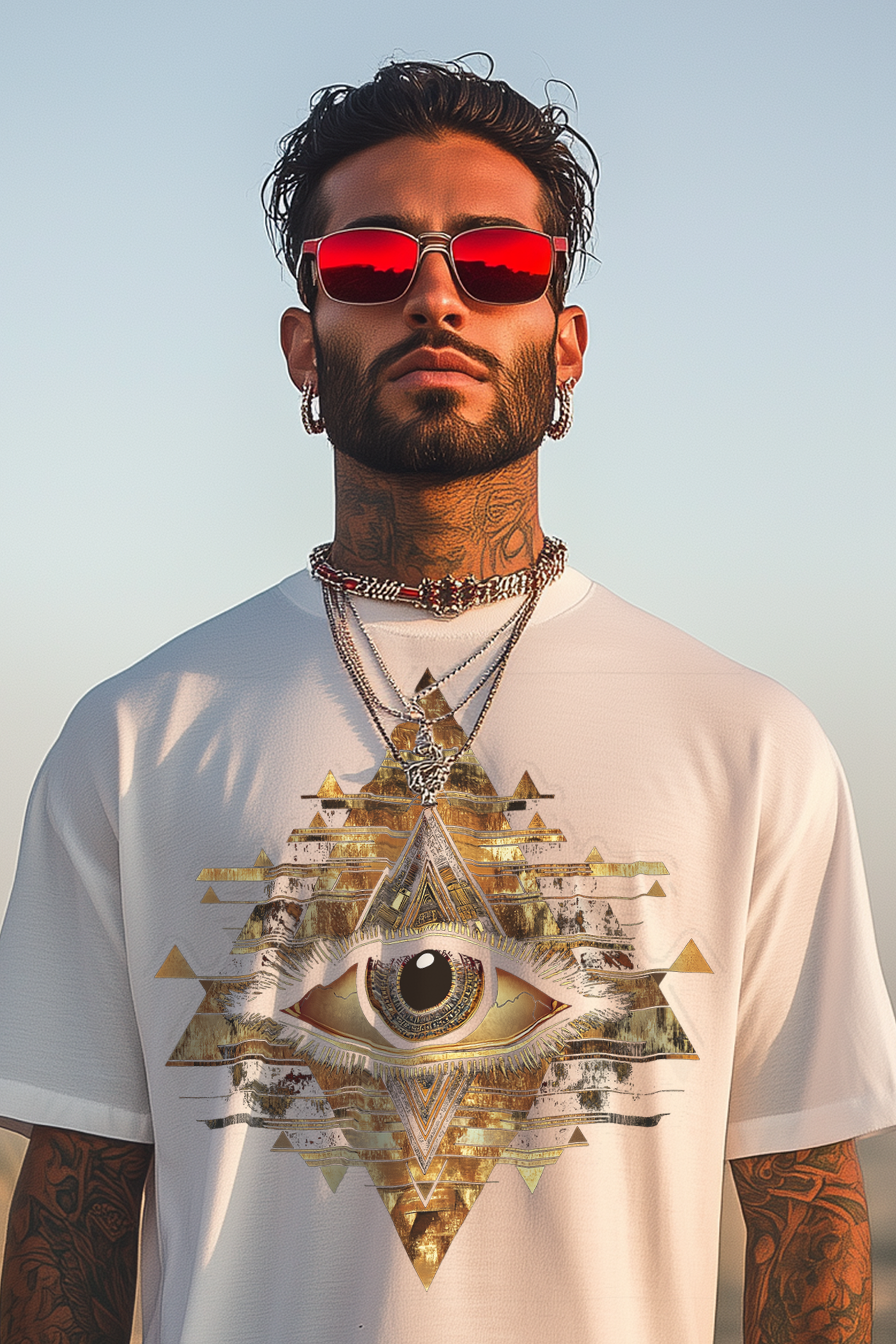 THE EYE OF TYRON - Mens White Tee