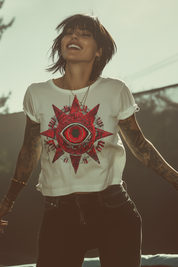 THE EYE OF ARIA - Womens White Tee