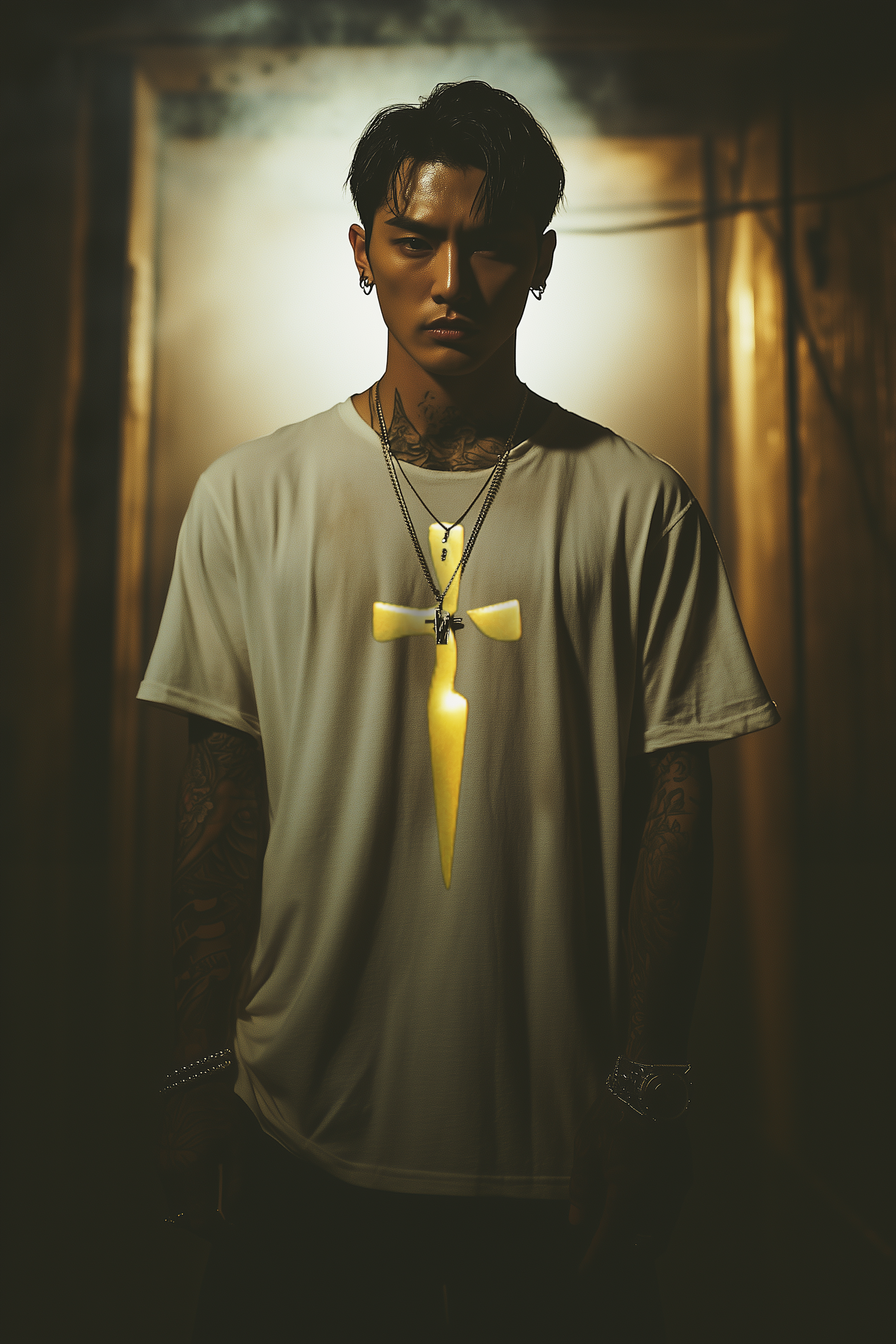 SIMPLE BLADE - Mens White Tee