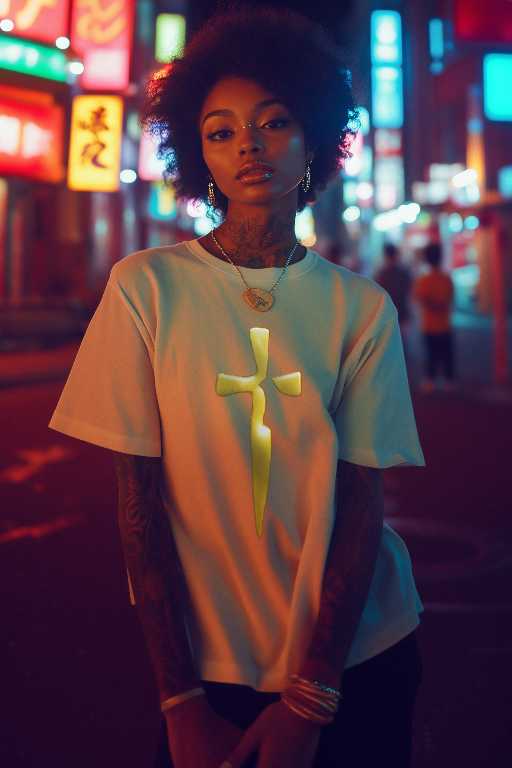 SIMPLE BLADE - Womens White Tee