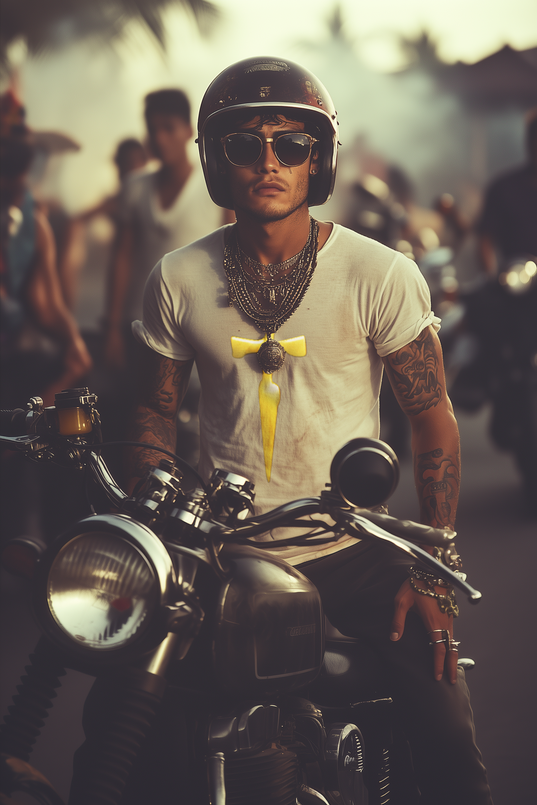 SIMPLE BLADE - Mens White Tee