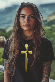 SIMPLE BLADE - Womens Black Tee