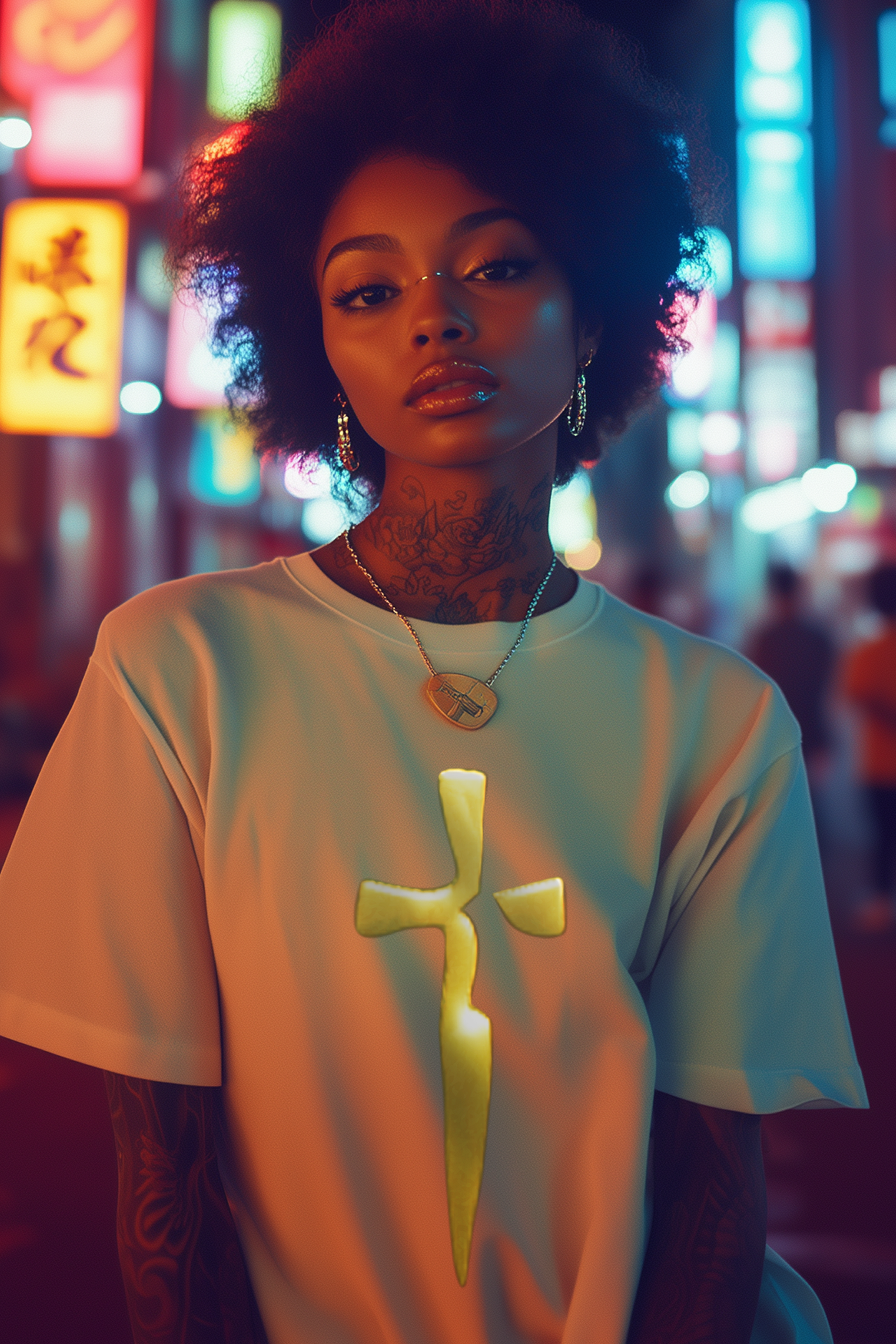 SIMPLE BLADE - Womens White Tee