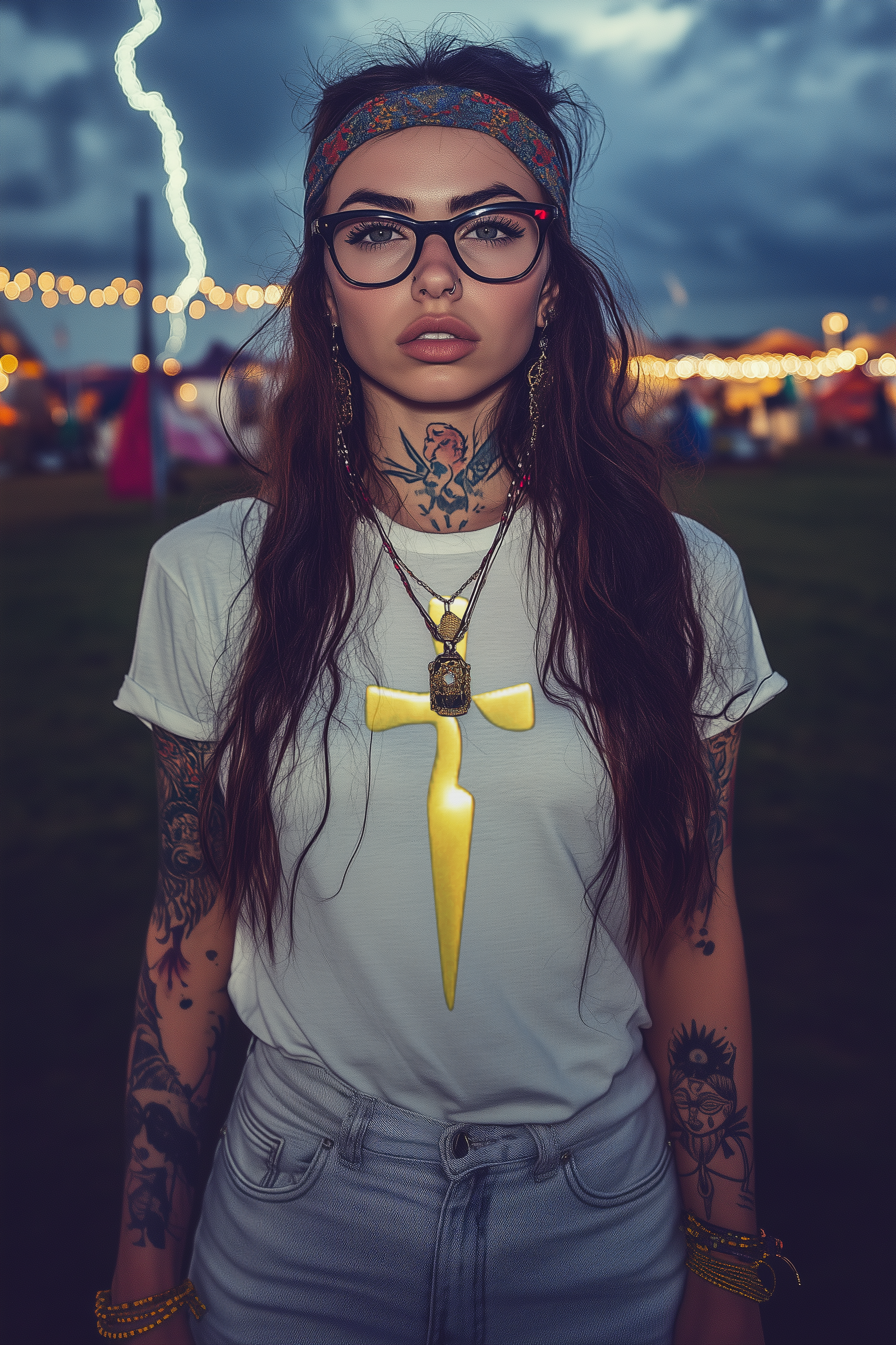 SIMPLE BLADE - Womens White Tee
