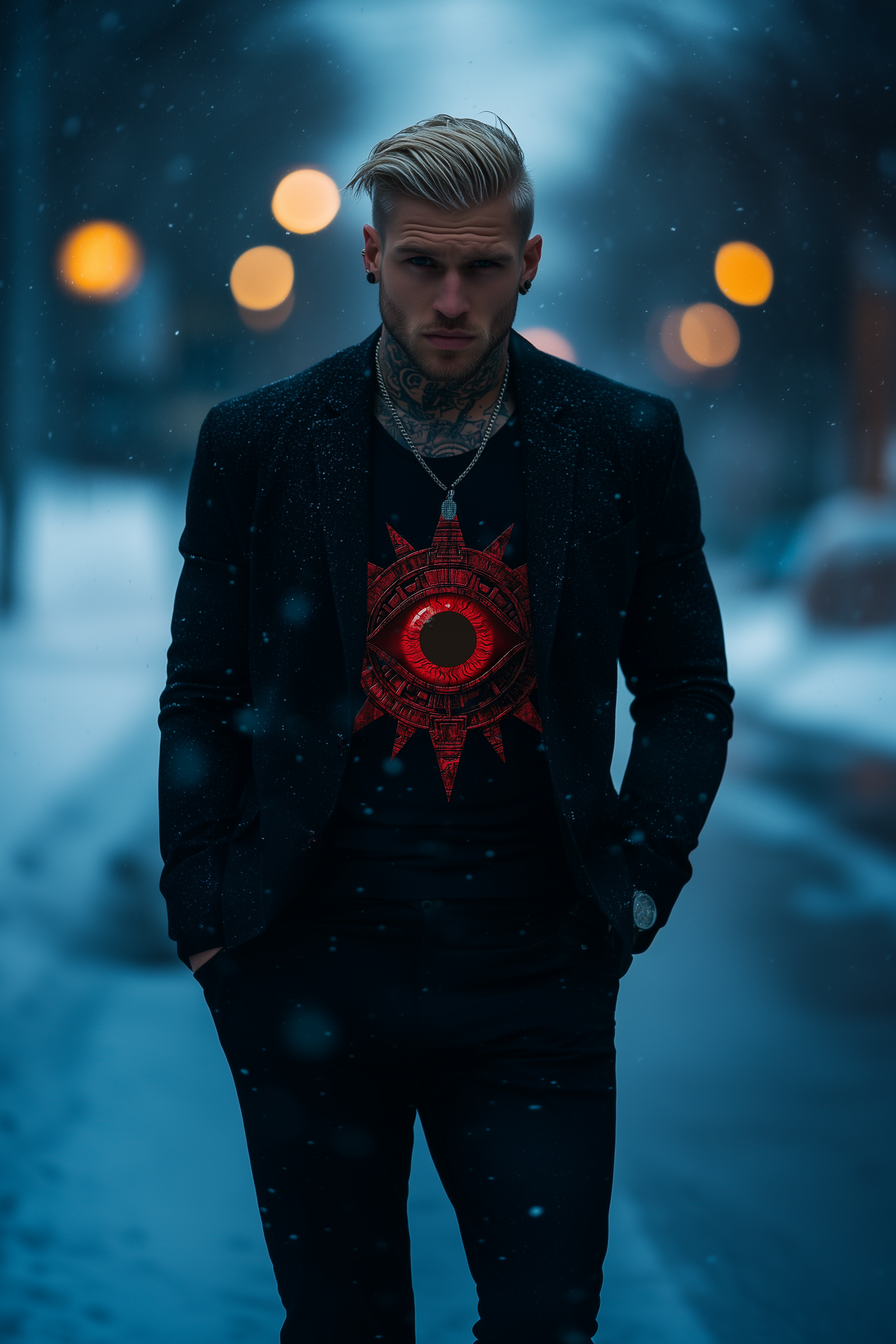 THE EYE OF CHANCE - Mens Black Tee