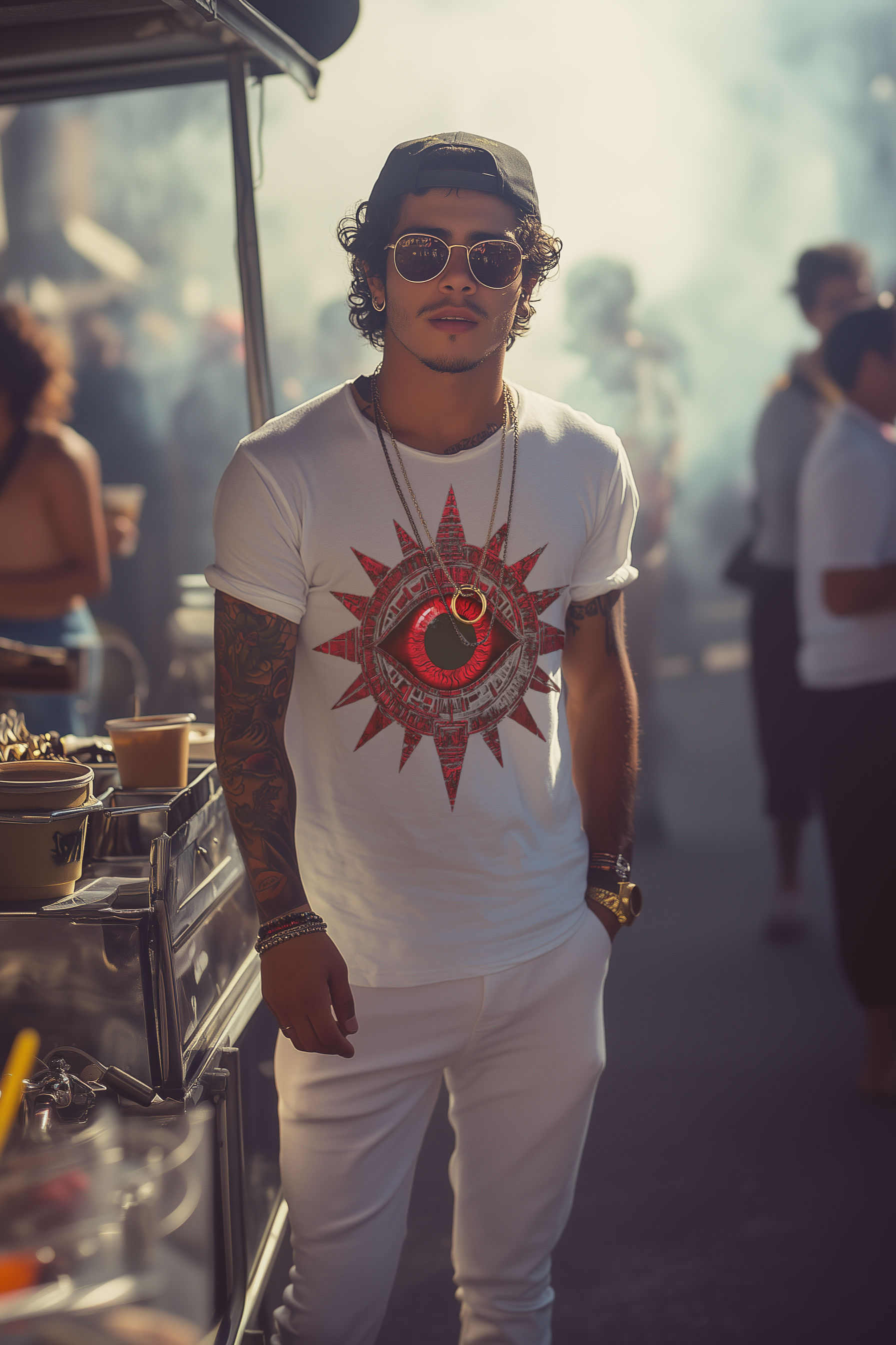 THE EYE OF CHANCE - Mens White Tee