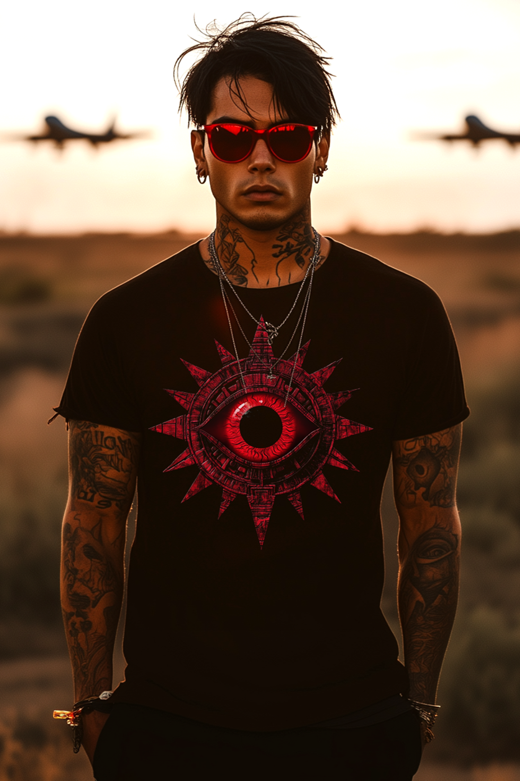 THE EYE OF CHANCE - Mens Black Tee