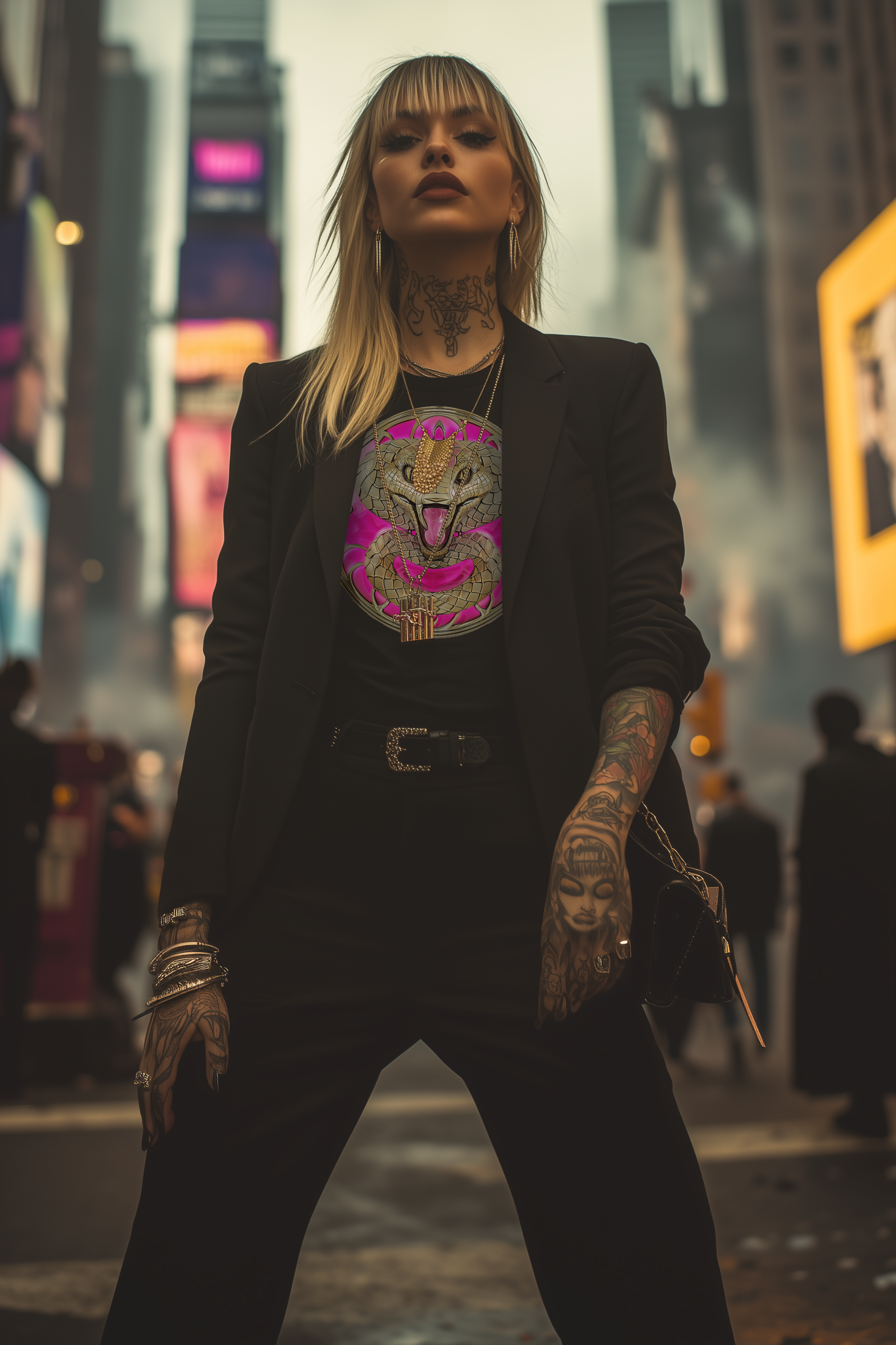 DEADLY VIPER CLUB - Womens Black Tee