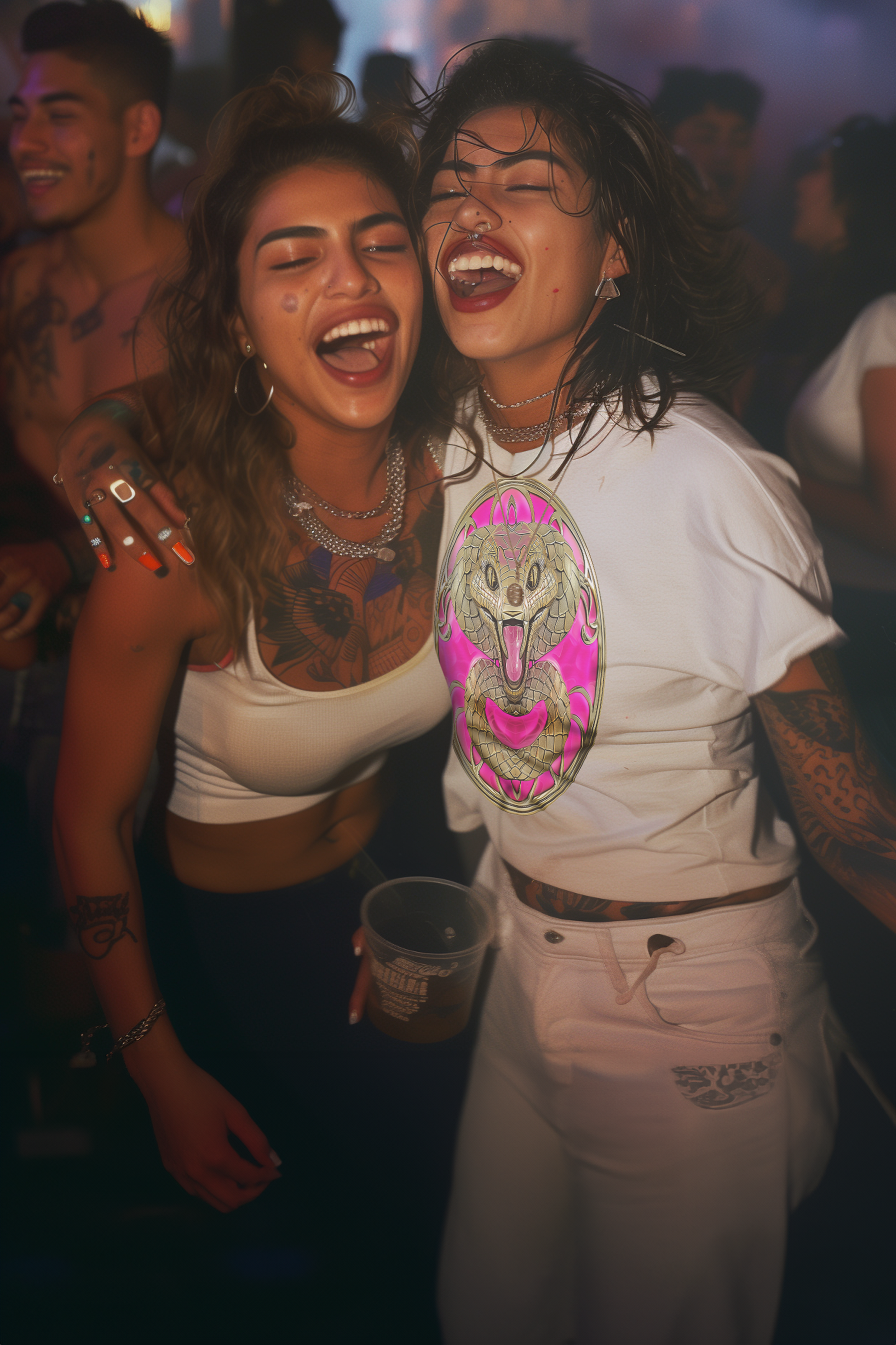 DEADLY VIPER CLUB - Womens White Tee