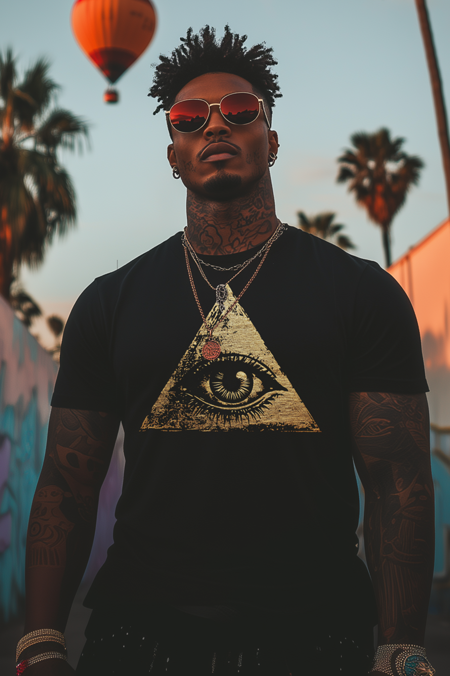 THE EYE OF DARIUS - Mens Black Tee