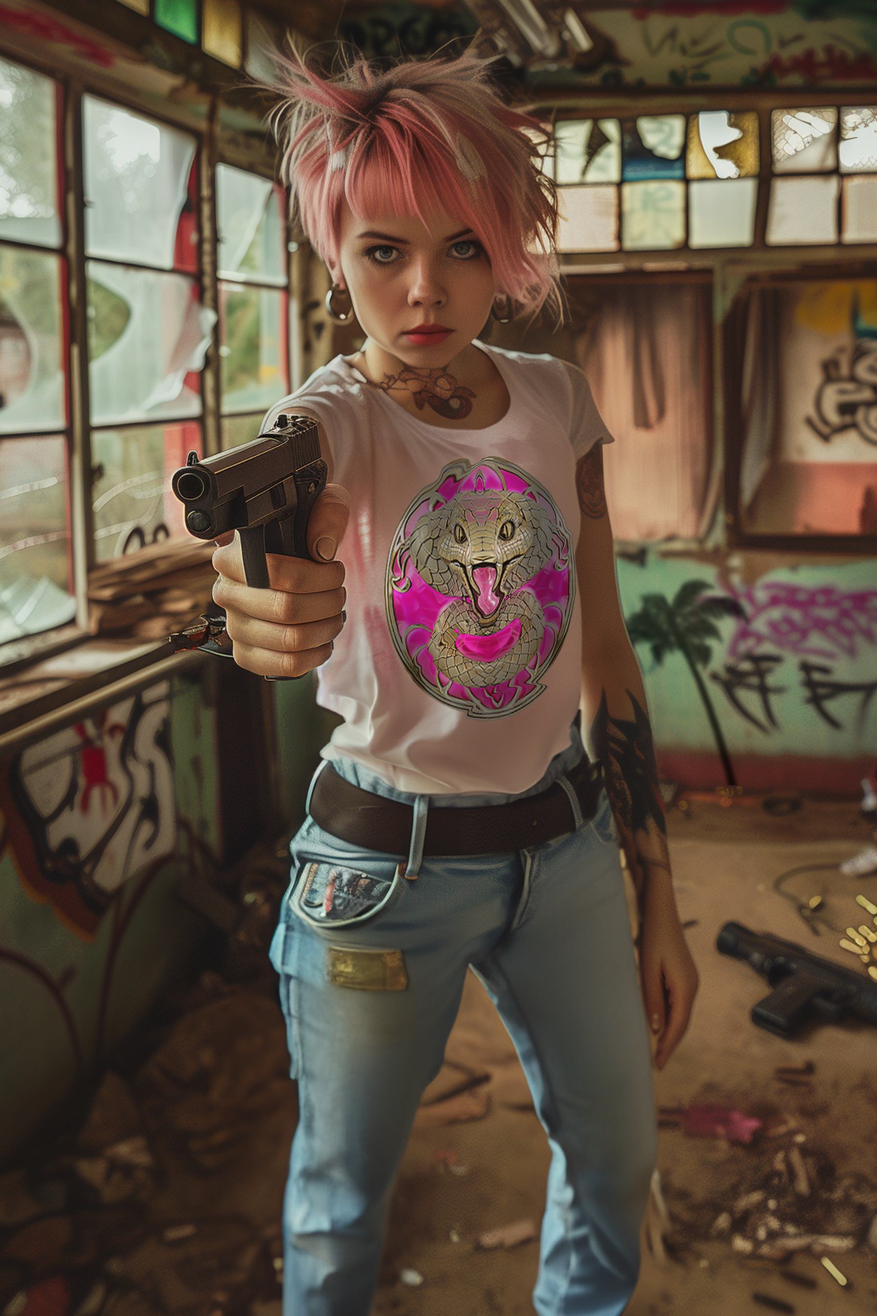 DEADLY VIPER CLUB - Womens White Tee