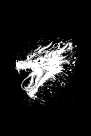 FIERCE DRAGON - Mens Black Tee