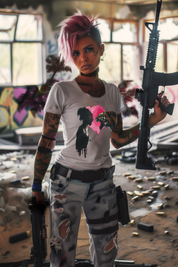 SCREAMING MATCH - Womens White Tee