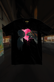 SCREAMING MATCH - Womens Black Tee