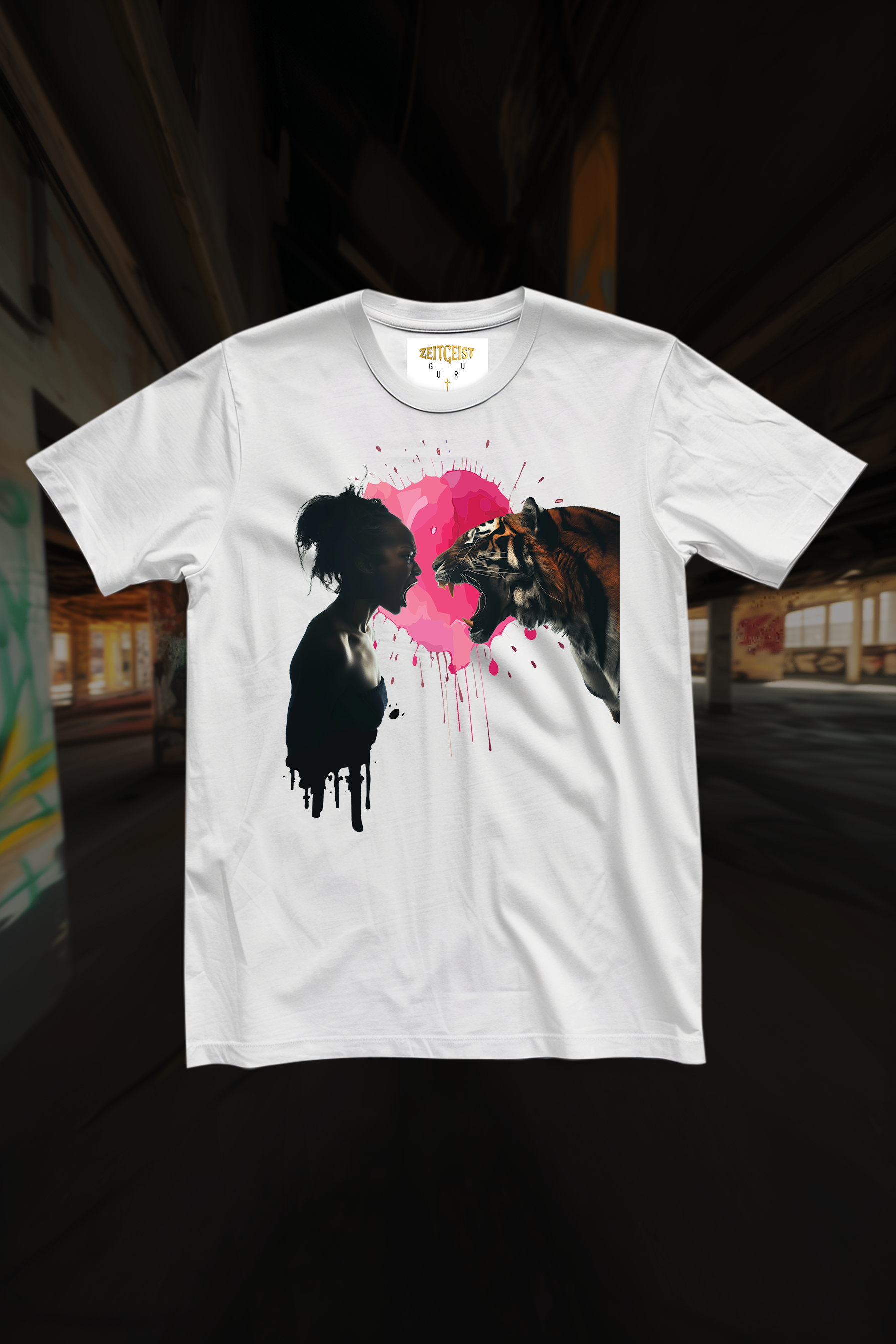 SCREAMING MATCH - Womens White Tee