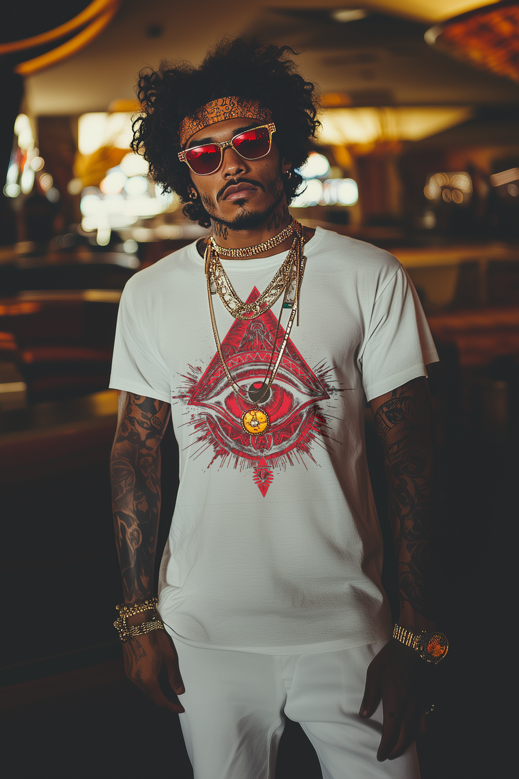 THE EYE OF GEORGE - Mens White Tee