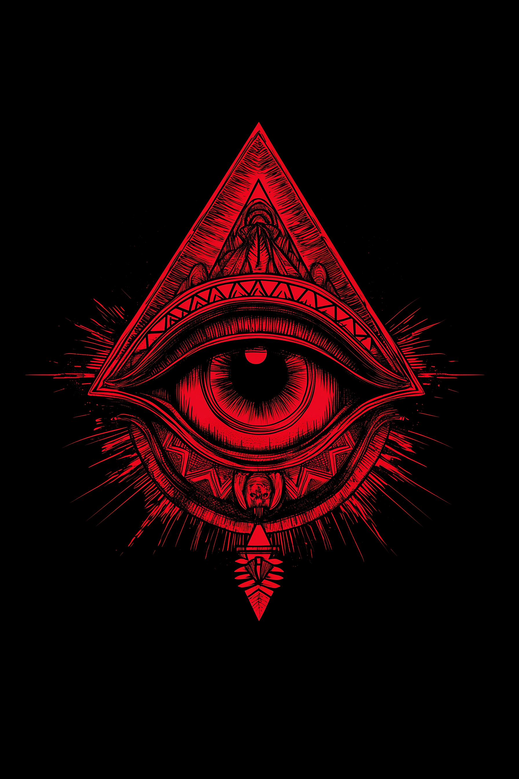 THE EYE OF GEORGE - Mens Black Tee