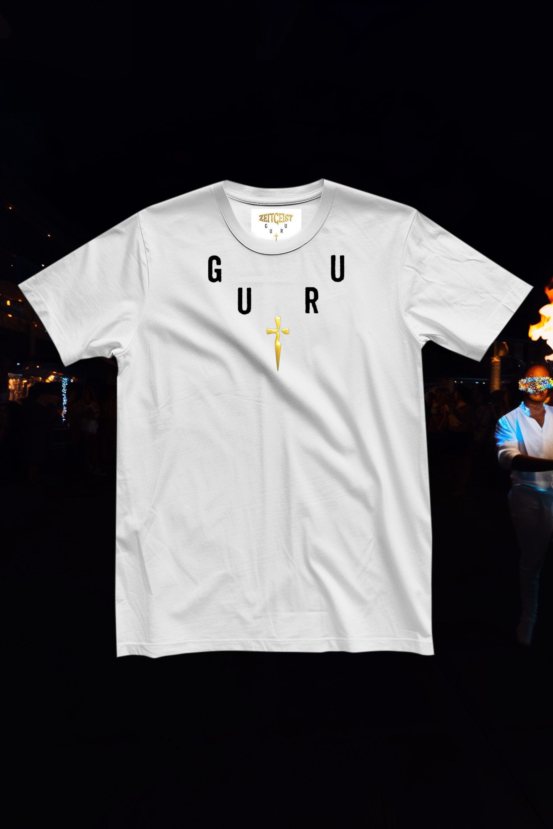 GURU NECKLACE - Womens White Tee