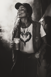 HEART DRAGON - White Womens Tee