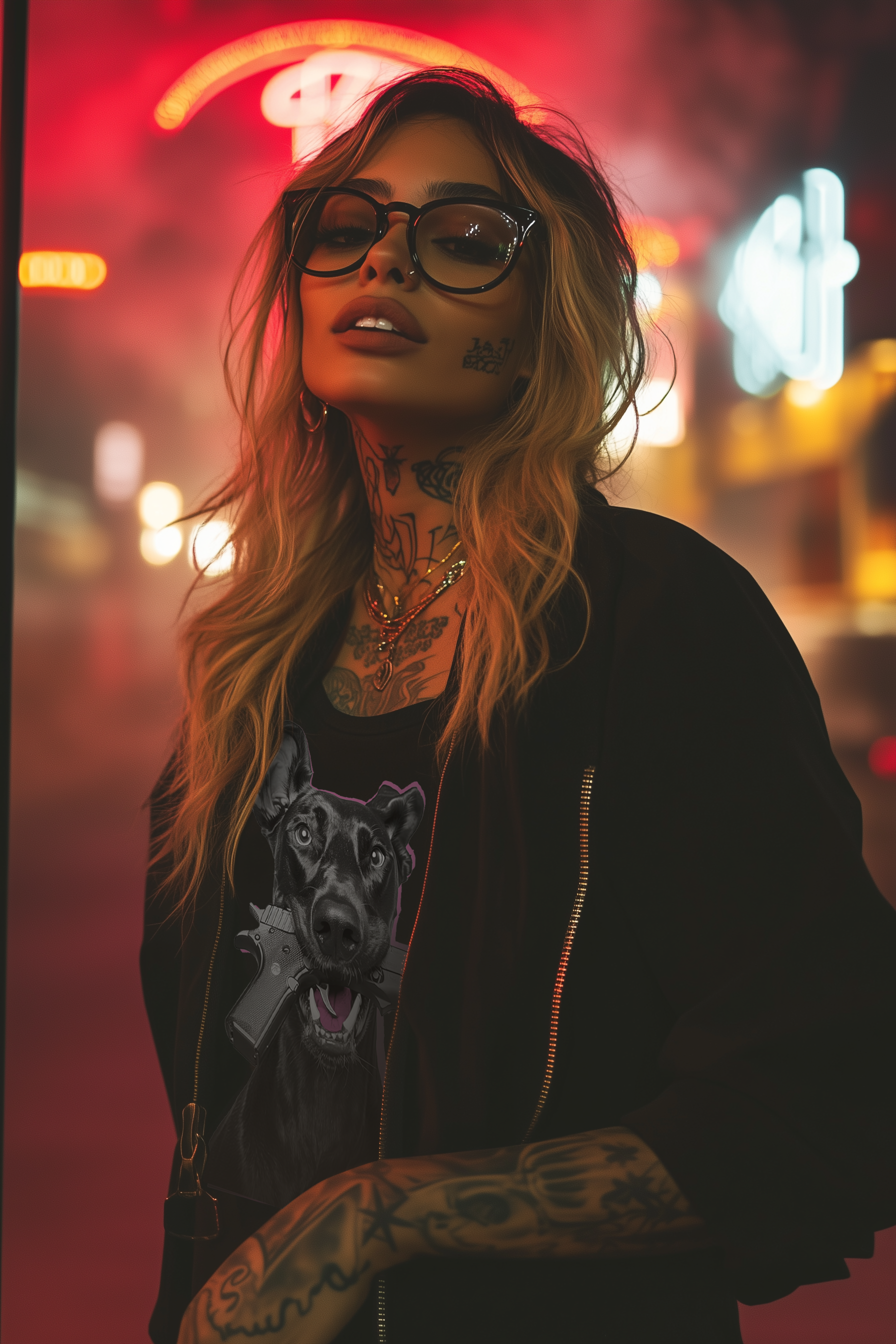GOOD DOGGIE - Womens Black Tee