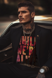 WHILE WE’RE ALIVE - Mens Black Tee
