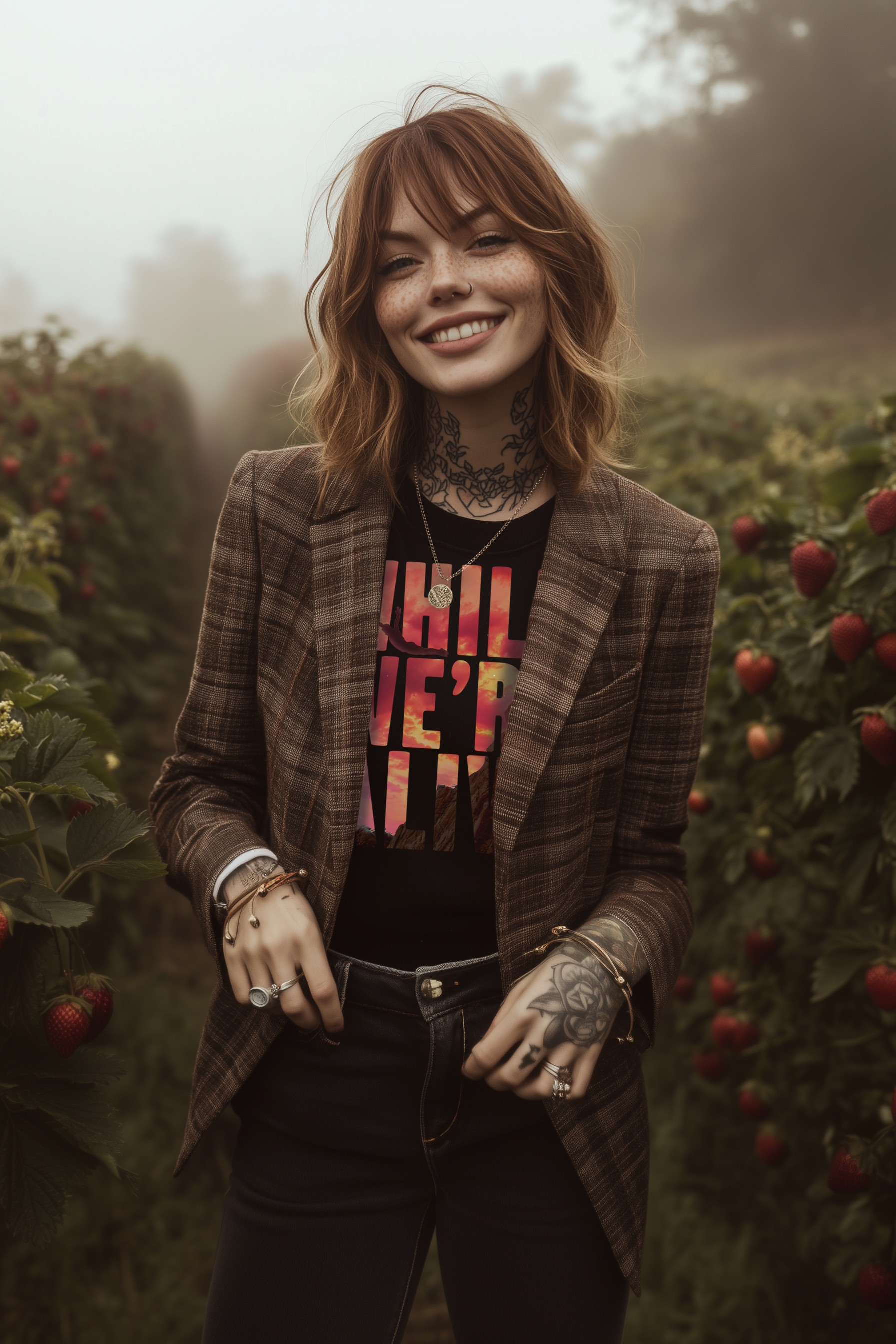 WHILE WE'RE ALIVE - Womens Black Tee