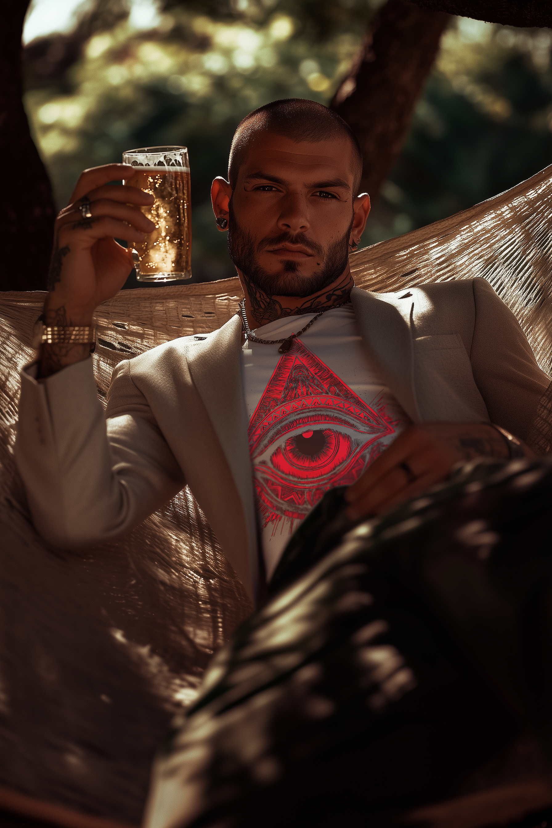 THE EYE OF GEORGE - Mens White Tee