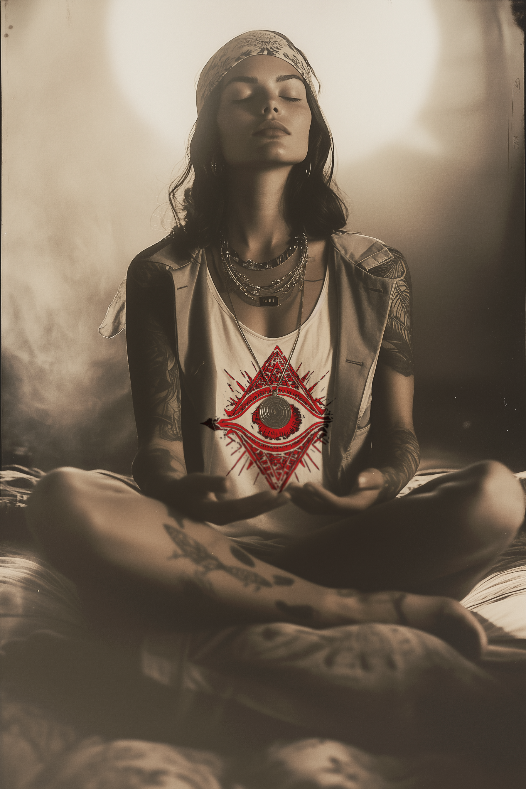 THE EYE OF RUBY - Womens White Tee