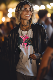 SCREAMING MATCH - Womens White Tee