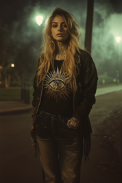 THE EYE OF JADA - Womens Black Tee