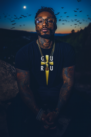 GURU BLADE - Mens Black Tee