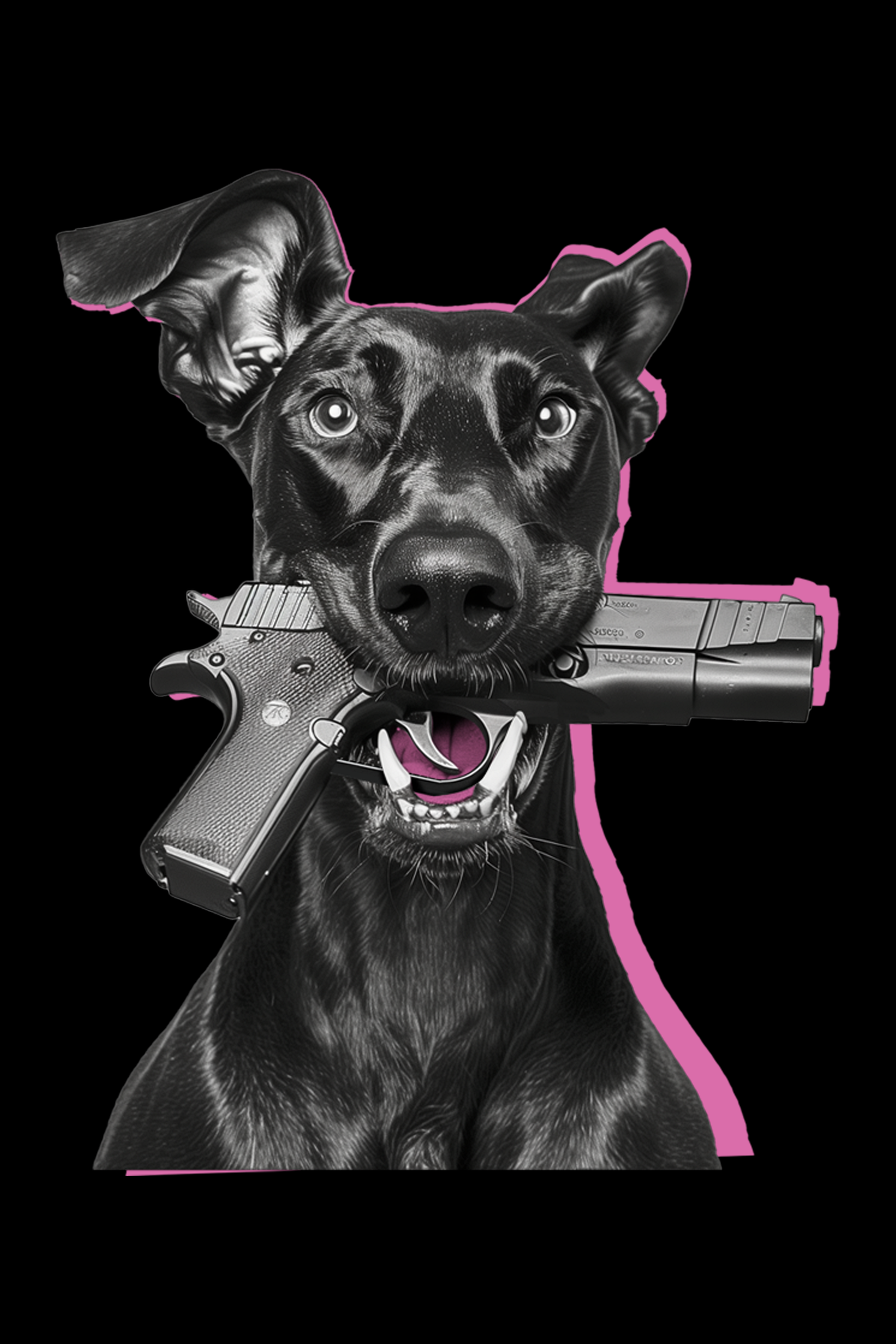 GOOD DOGGIE - Womens Black Tee