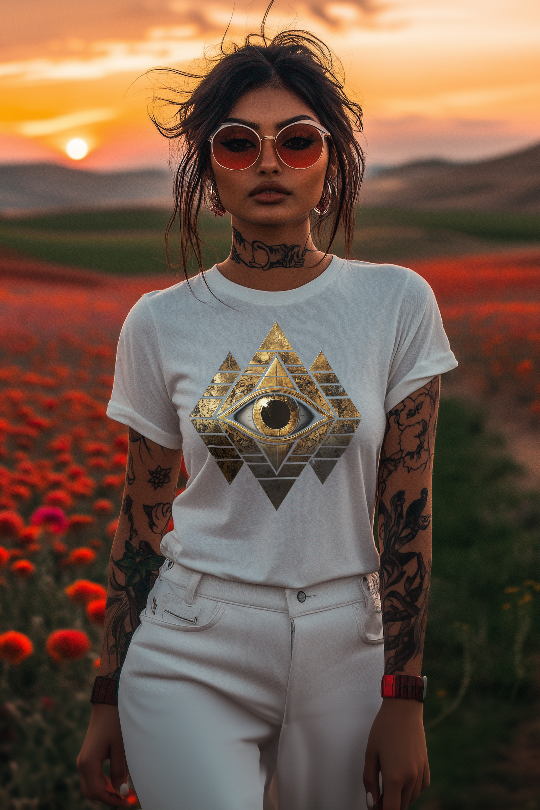 THE EYE OF MAEVE - Womens White Tee