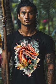 SLY DRAGON - Mens Black Tee