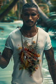 SLY DRAGON - White Mens Tee