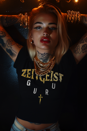 FULL LOGO - Womens Black Tee
