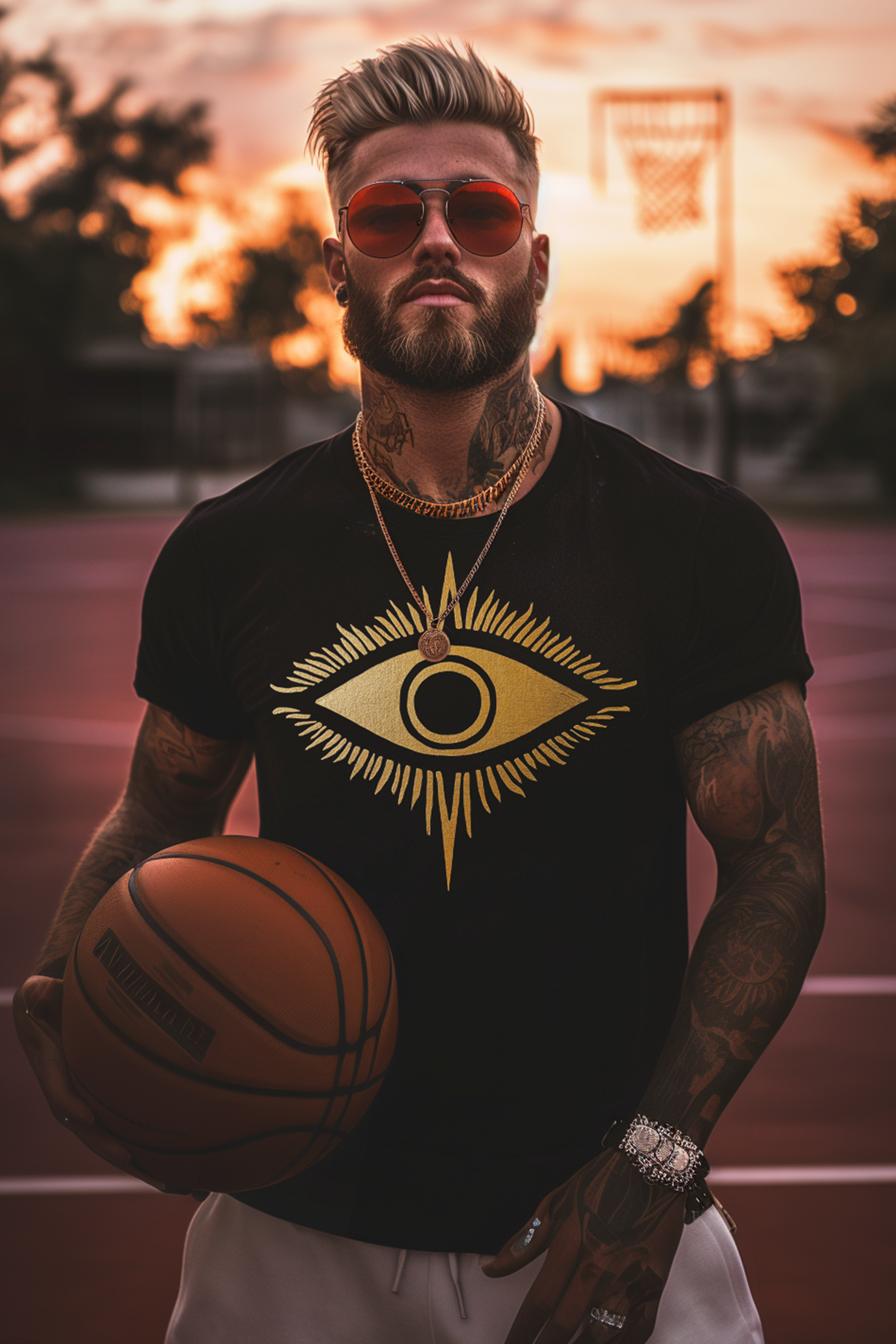 THE EYE OF PRINCE - Mens Black Tee