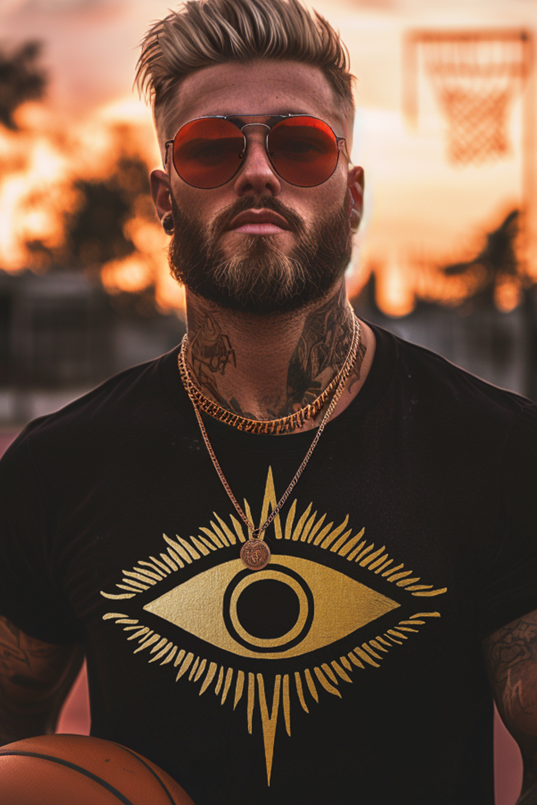 THE EYE OF PRINCE - Mens Black Tee