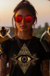 THE EYE OF RIA - Womens Black Tee