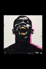 MAN SCREAM - Mens Black Tee