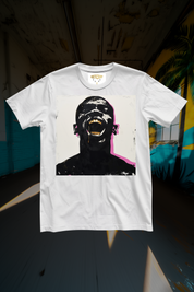 MAN SCREAM - Mens White Tee