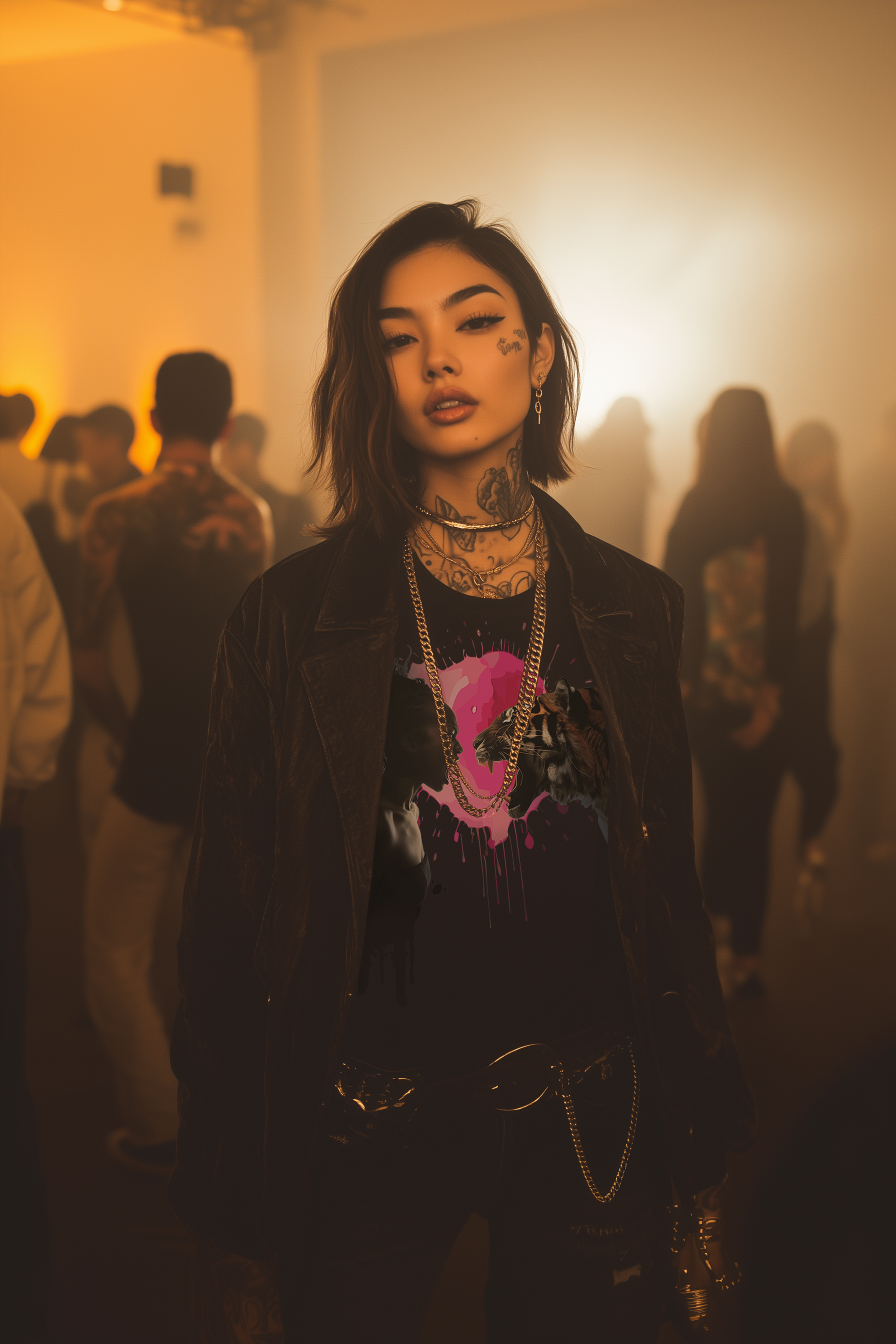 SCREAMING MATCH - Womens Black Tee