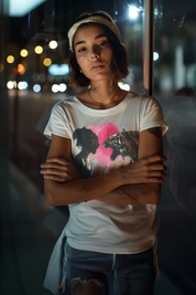 SCREAMING MATCH - Womens White Tee