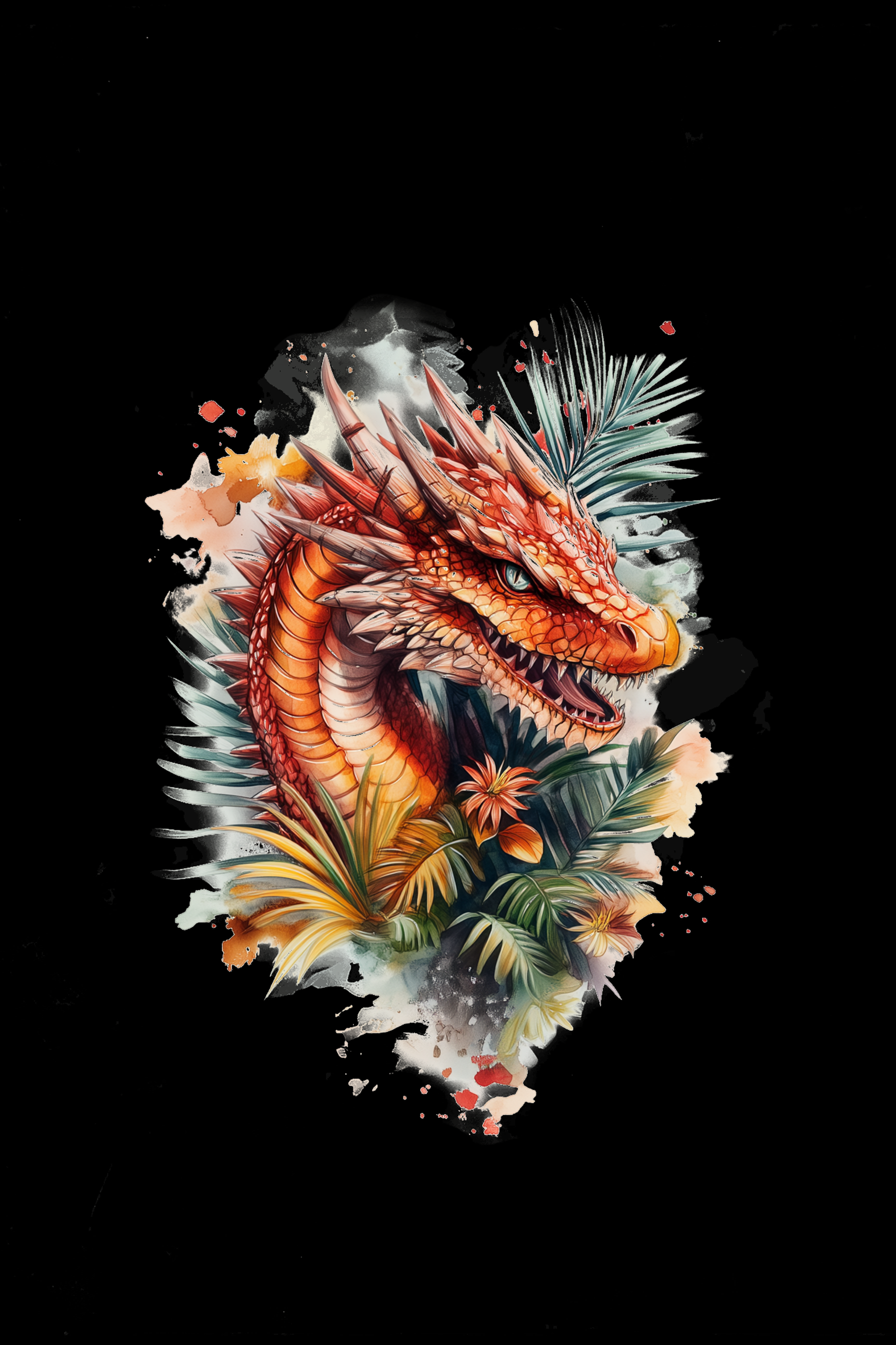 SLY DRAGON - Mens Black Tee