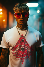 THE EYE OF GEORGE - Mens White Tee