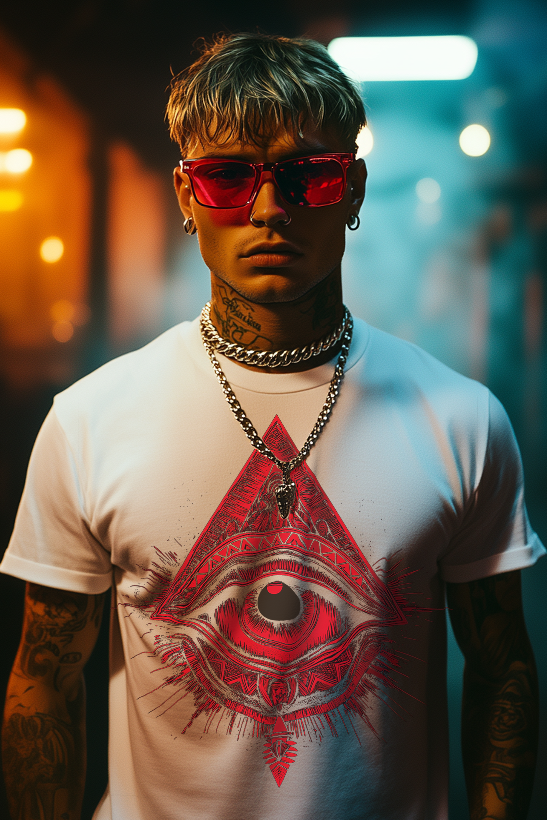 THE EYE OF GEORGE - Mens White Tee