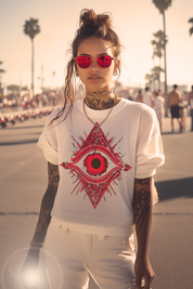 THE EYE OF RUBY - Womens White Tee