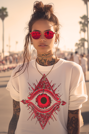 THE EYE OF RUBY - Womens White Tee