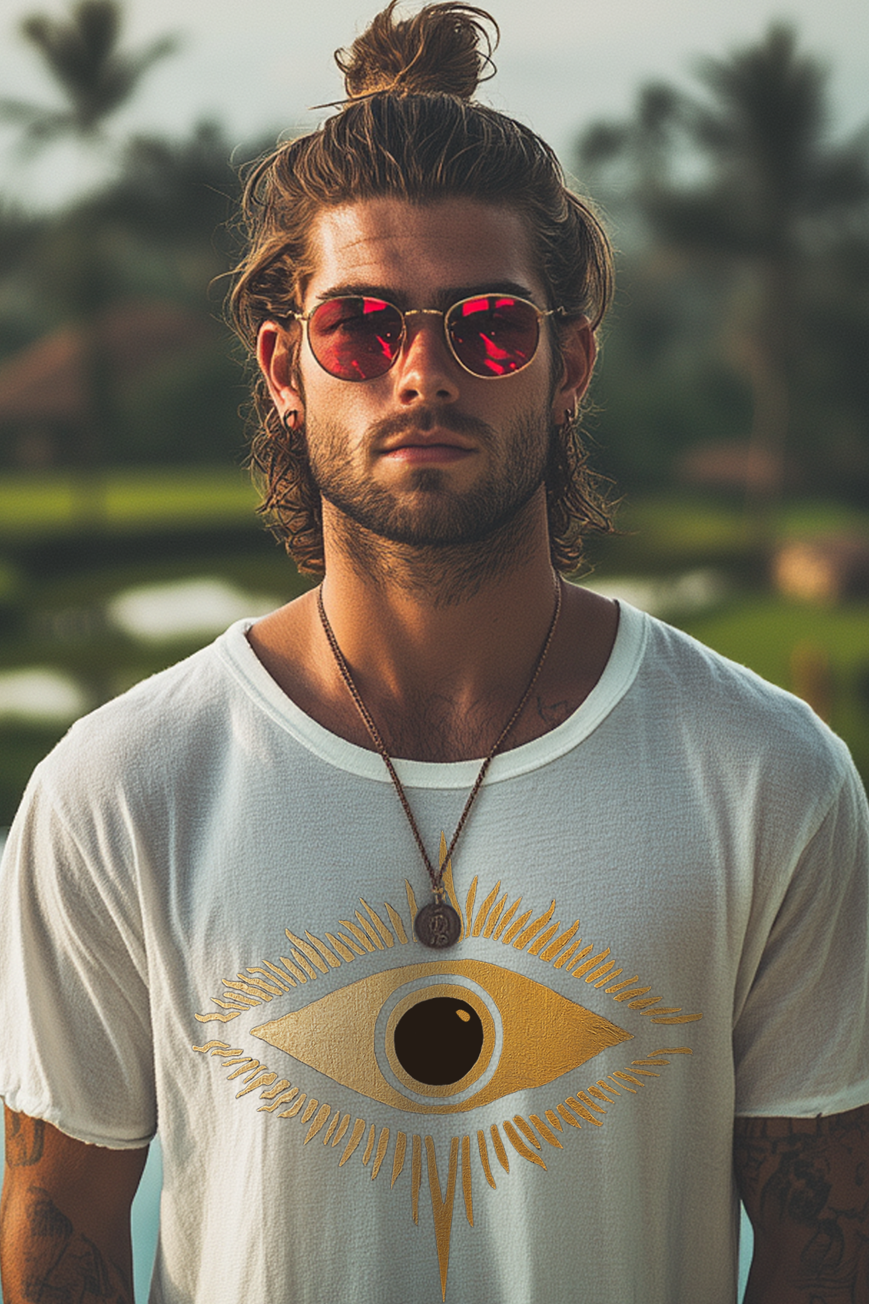 THE EYE OF PRINCE - Mens White Tee